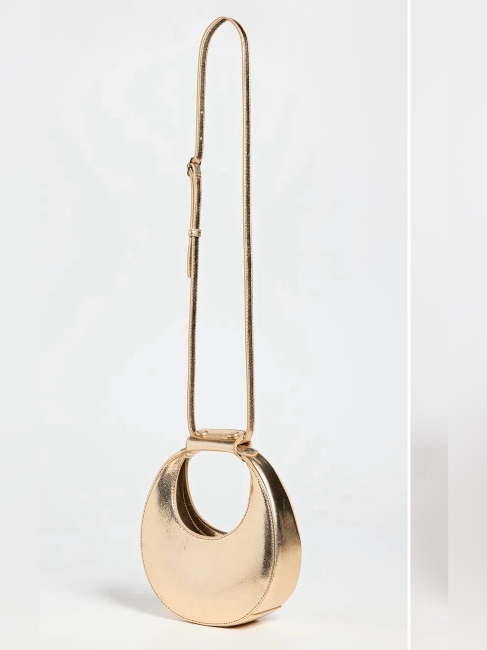 NWT Staud Good Night Moon Bag in Gold - Picture 5 of 8
